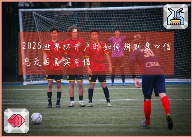 2026世界杯开户时如何辨别盘口信息是否真实可信