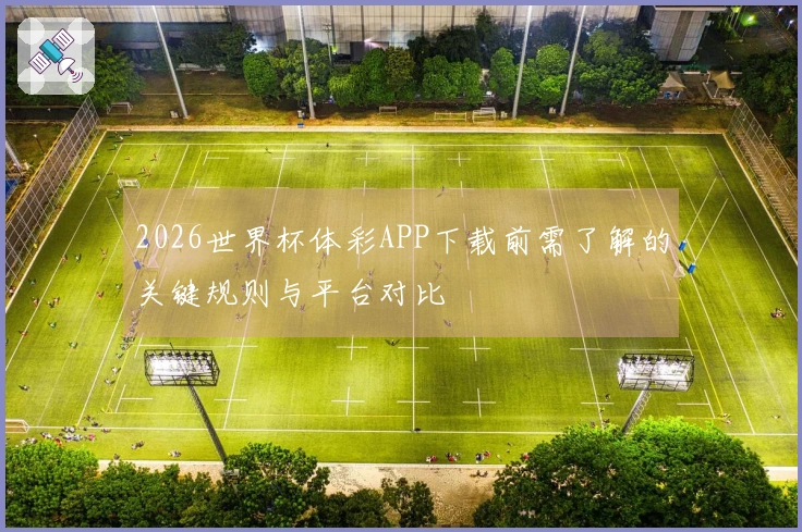 2026世界杯体彩APP下载前需了解的关键规则与平台对比