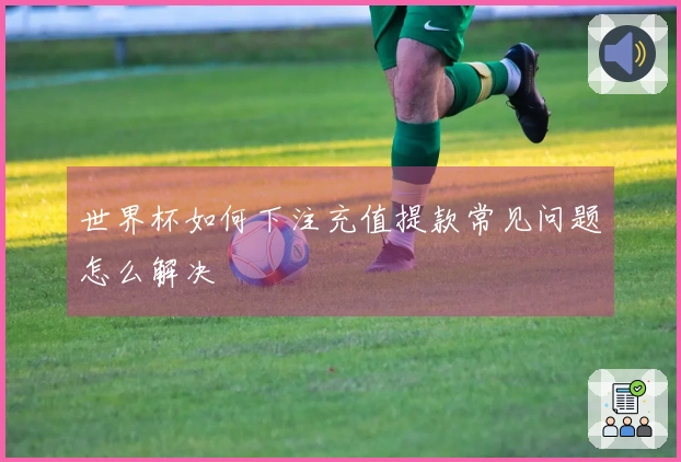 世界杯如何下注充值提款常见问题怎么解决