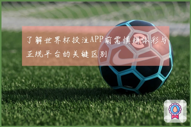 了解世界杯投注APP前需慎辨体彩与正规平台的关键区别